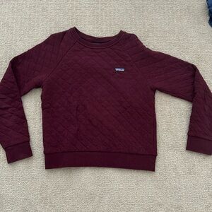 Patagonia quilted cotton crew sweatshirt